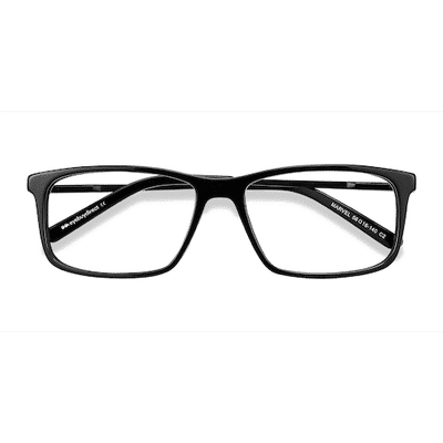 Male s rectangle Black Acetate, Metal Prescription eyeglasses - Eyebuydirect s Marvel
