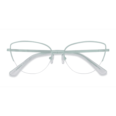 Female s horn Mint Metal Prescription eyeglasses - Eyebuydirect s Star