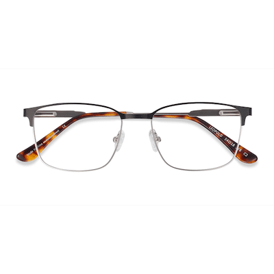 Male s rectangle Black Metal Prescription eyeglasses - Eyebuydirect s Leopold