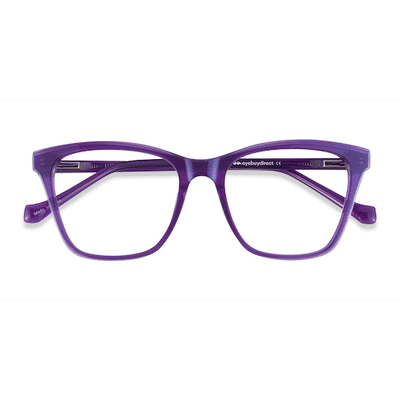 Female s horn Iridescent Purple Acetate Prescription eyeglasses - Eyebuydirect s Luminescence