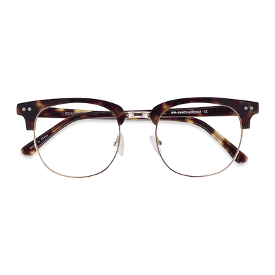 Unisex s browline Tortoise Acetate, Metal Prescription eyeglasses - Eyebuydirect s Borderline