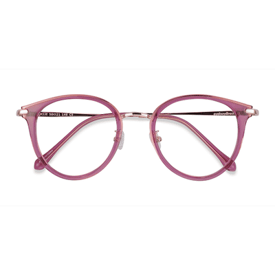 Female s round Cassis Plastic, Metal Prescription eyeglasses - Eyebuydirect s Hollie