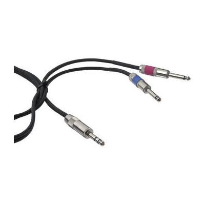 Pro Co Sound Insert Y-Cable 1/4" Male Phone TRS Stereo To 2x 1/4" Male Phone TS Mono - 5 IPBQ2Q-5