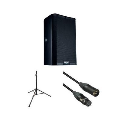 QSC K8.2 K.2 Series 8" 2000W Powered Speaker Kit with Stand and Cable K8.2