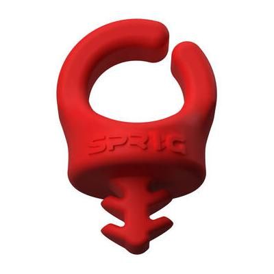Sprig Cable Management Device for 1/4"-20 Threaded Holes (6-Pack, Red) S6PK-1420-R