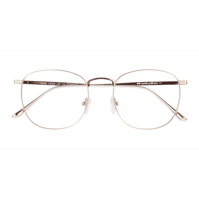 Unisex s square Gold Titanium Prescription eyeglasses - Eyebuydirect s Arbor