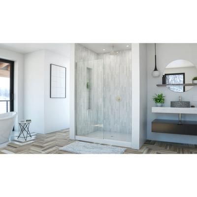 Dreamline DreamLine Linea 30 inch W x 72 inch H Frameless Clear Shower Screen in Brushed Nickel SHDR-3230721-04