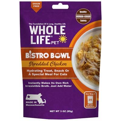 Bistro Bowls Shredded Chicken Freeze Dried Meal Mixer For Cats, 3 oz.