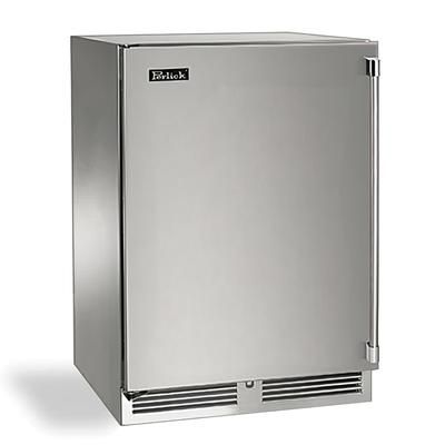 Perlick HC24FS-SS-STK 23 7/8" W Undercounter Freezer w/ 1 Section & 1 Door, 115v, 115 V, Silver