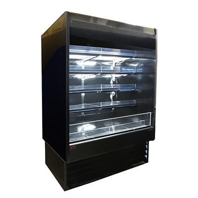 Howard-McCray SC-OD35E-48-B-LED 48" Vertical Open Air Cooler w/ 4 Levels, 115/208-230v, Black