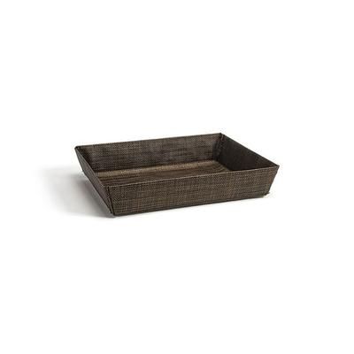 Front of the House BBK047COV22 Rectangular Metroweave Woven Basket - 11" x 8", Vinyl, Mesh Copper, Brown, Case of 6