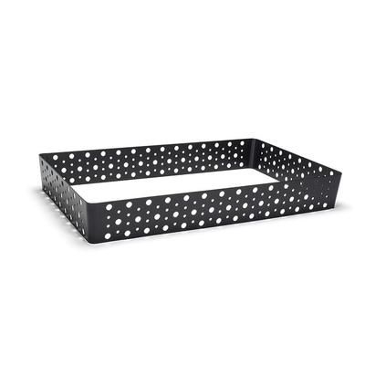 Front of the House BHO066BKI20 Rectangular Ice Housing - 20" x 12" x 2 3/4", Iron, Matte Black