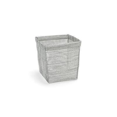 Front of the House BHO128GYV21 Rectangular Ice Housing - 6 1/4" x 5 1/2" x 5 3/4", Woven Vinyl, Mesh Grey, Gray