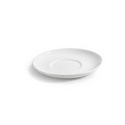 Front of the House DCS059WHP23 4 3/4" Round Kiln Saucer - Porcelain, White