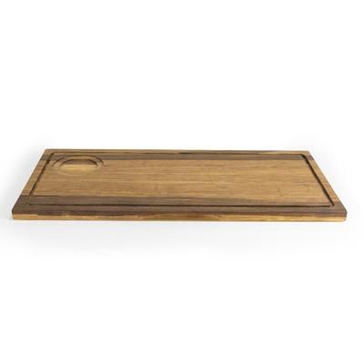 Front of the House SPT053MUB21 Rustic Chic Wood Cutting Board - 17" x 8", Brown, Case of 4