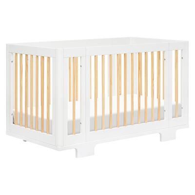 Babyletto Yuzu 8-in-1 Convertible Crib with All-Stages Conversion Kit - White / Natural