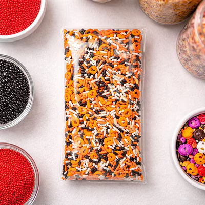 Small Resealable Adhesive Flap Clear Bag for Crafts Candies Sprinkle Mixes Bag Size: 2 15/16" x 5 3/4" 100 Bags Crystal Clear Bags
