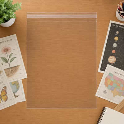 Crystal Packaging Adhesive Flap Bag Great For Artwork and Photography Bag Size: 20 7/16" x 30 1/4" 100 Bags Crystal Clear Bags