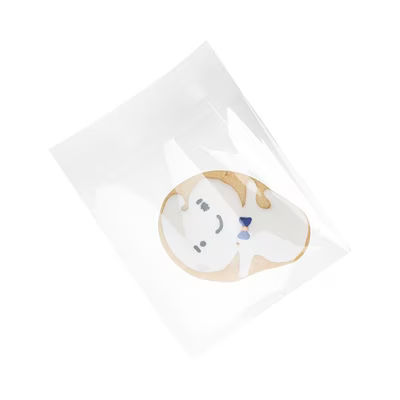 Small Size Crystal Clear Flap Seal Bag For Square Items and Cards Bag Size: 4 11/16" x 4 5/8" 100 Bags Crystal Clear Bags