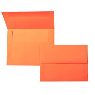 A7 7 1/4" x 5 1/4" Astrobright Envelope Tangerine Orange 50 Pieces E5017