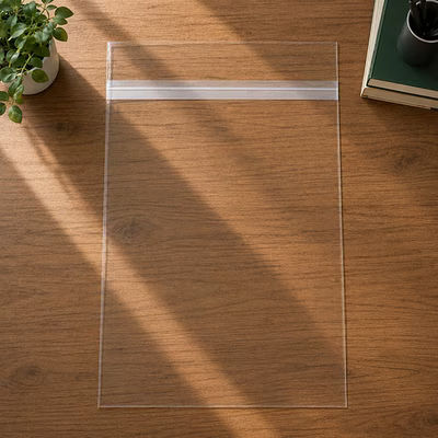 Adhesive Protective Closure Flap Seal Clear Packaging - Great for Photo Book Storage 24 7/16" x 36 1/4"| 100 Bags Crystal Clear Bags