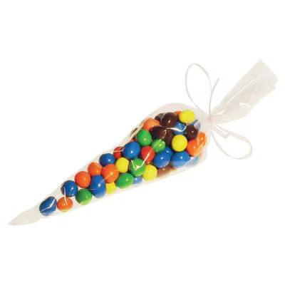 7 1/2" x 17" Crystal Clear Cone Bag 100 Pieces
