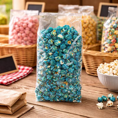 Clear Cookie Bags High Clarity Gusset Bags 5" x 3" x 12" 100 Pieces