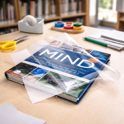 For 10" Books & Textbooks up to 19" Tall Durable Clear Plastic Slip-On Book Cover Book Cover Size: 10 1/2" x 19 1/2" 25 Book Covers