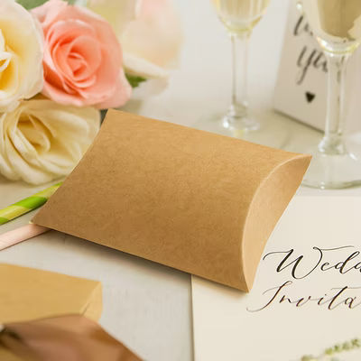 Kraft Pillow Boxes 2" x 3/4" x 3" 25 pack
