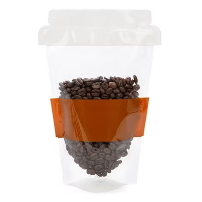 Coffee Cup Shaped Pouch 6" x 3 1/2" x 9" 25 pack