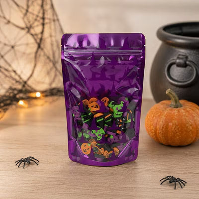 Witches Hats Stand Up Zipper Pouch 5 1/8" x 3 1/8" x 8 1/8" 25 pack