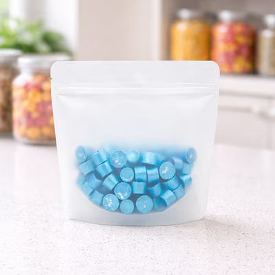 Frosted Stand Up Pouch 8 5/8" x 3 1/2" x 7 1/2" 100 pack
