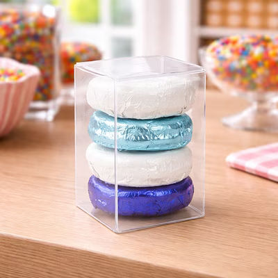 rPET Crystal Clear Pop & Lock Box 2" x 2" x 3" 25 Pack