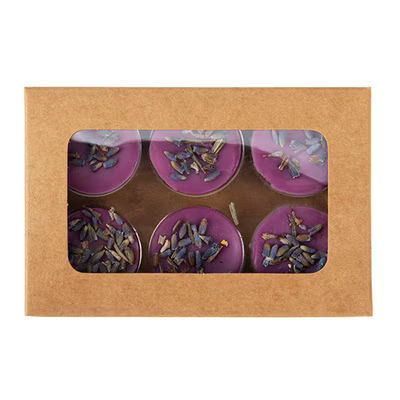 Kraft Artisan Candy Box Set, Round Insert 2 3/4" x 13/16" x 4 1/16" 25 pack