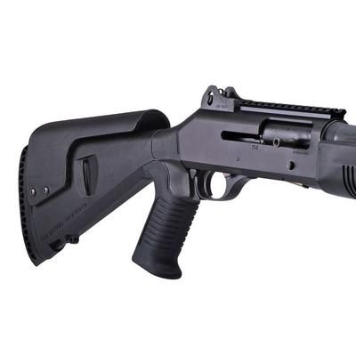 Mesa Tactical Urbino Pistol Grip Stock for Benelli M4 Riser Standard Butt 12-GA Black 12.5in 90040