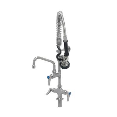 T&S SMPK-2DLN-06 EverSteel 24 13/16"H Deck Mount Pre Rinse Faucet - 1.15 GPM, Base with Nozzle, Stainless Steel