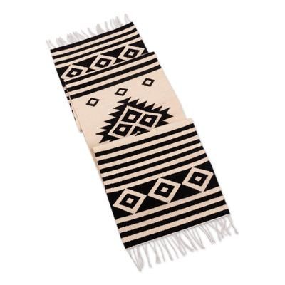 South and North,'Wool Table Runner With Northern Native American Design Peru'
