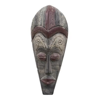 Akan wood mask, 'Intercessor for Peace' - Akan Wood Mask