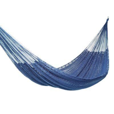 Uxmal Navy,'Handmade Navy Blue Hammock (Single)'