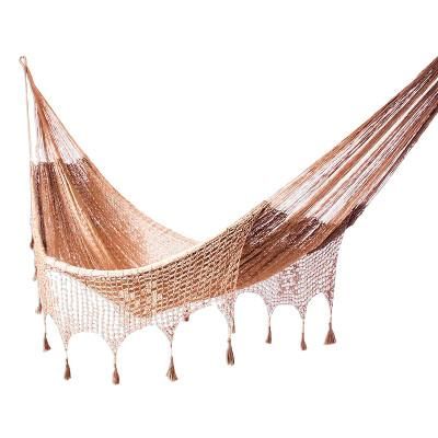 Hammock, 'Copper Filigree' (double) - Mexican Solid Rope Hammock