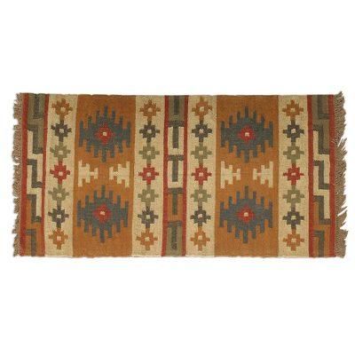 Jute rug, 'Geometric Fantasy' (4x6)