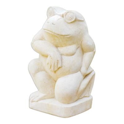 Gentleman Frog,'Fair Trade Garden Sculpture'