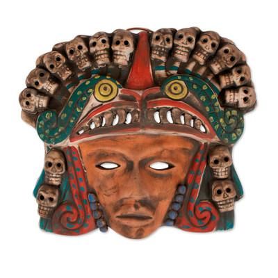 Ceramic mask, 'Quetzalcoatl Death Dance'