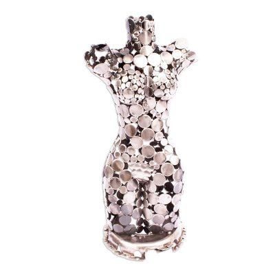 Eve,'Recycled Metal Sculpture of Eve'