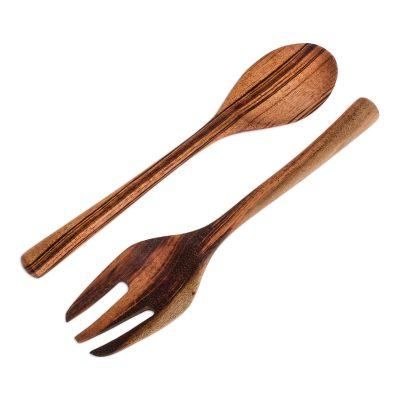 At the Table,'Food Safe Wood Salad Servers (Pair)'