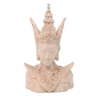 Wood sculpture, 'Rama'