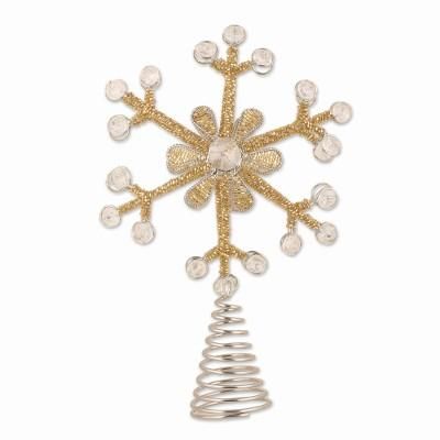 Sparkling Holiday,'Artisan Crafted Star-Shaped Tree Topper'