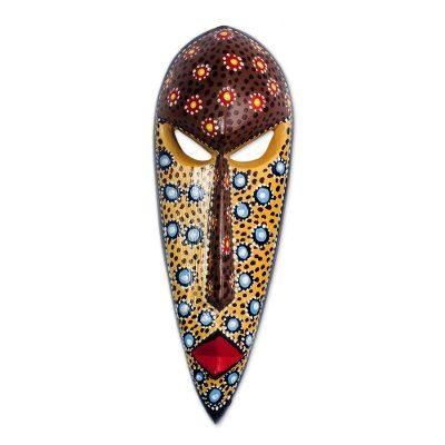 Color of Love,'Artisan Crafted Painted African Mask from Ghana'