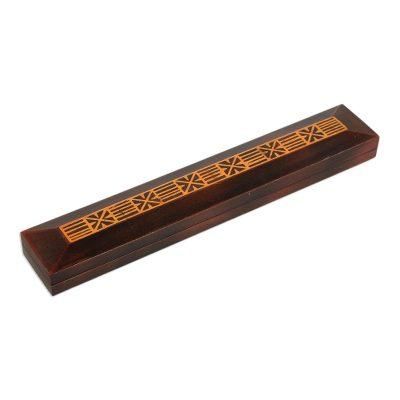 Oware table game, 'Asenn Dua' - African Wood Oware Table Game