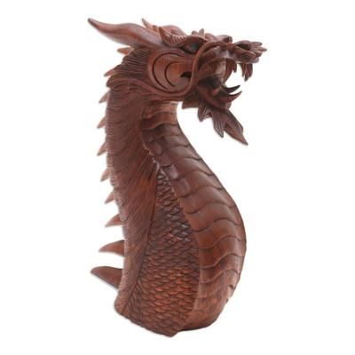 Dragon's Head,'Wood Statuette from Indonesia'